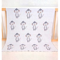 Starkiddo Baby Blanket 100% Cotton Knitted Soft Blanket - Grey-image-83