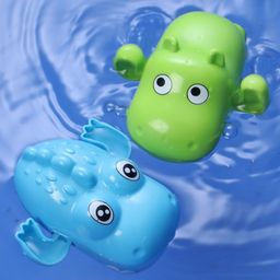 Play Nation Swimming Crocodile & Hippo Bath Toy - Green & Blue-24