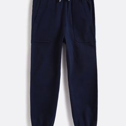 Campana Cotton Elastane Solid Jogger Pants - Navy-image-97