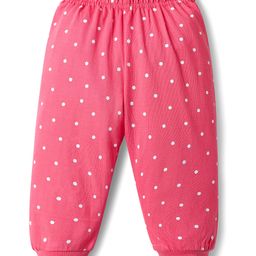 Doodle Poodle Single Jersey Knit Full Length Lounge Pant With Polka Dot Print Print - Pink-image-68
