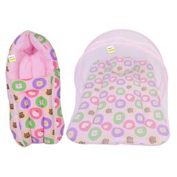Kwitchy New Born Baby Bedding Set Combo of Mattress with Net Sleeping Bag 4 Pcs Gadda Set image 2