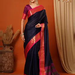 KALINI Zari Pure Silk Saree-49