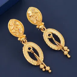 Anouk Set Of 4 Gold-Plated Rectangle Shaped Drop Earrings image 5