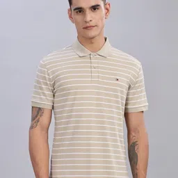 Tommy Hilfiger Men Striped Polo Collar Cotton T-shirt-image-57