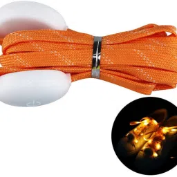 Augen LED Shoelaces Visibility SoftNylon LightUp with 3 Modes for Disco Party (Orange) Shoe Lace-image-78