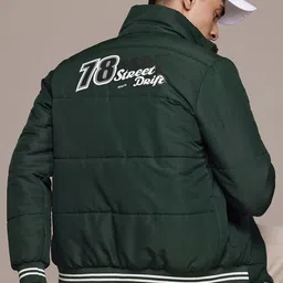 The Roadster Lifestyle Co. Typography Print Padded Jacket-image-32
