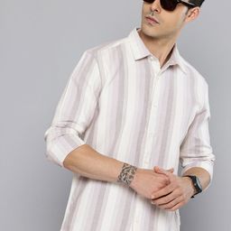 Flying Machine Slim Fit Striped Pure Cotton Casual Shirt-picture-39