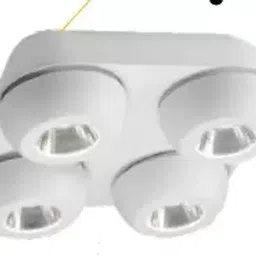 Noble Electricals 4 x 12 W White LED Sway Surface Downlight Warm White NE-DL-SW-4X12-45