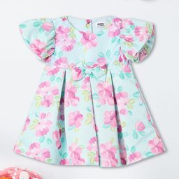 max Floral Print Flared Sleeve Fit & Flare Dress-picture-24
