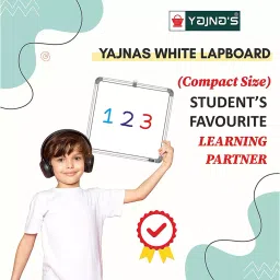 SHELFKING Non-Magnetic 30.48 x 30.48 cm (1x1 Feet) Double Sided Whiteboard and Chalkboard Both Side Writing Boards, One Side White Marker and Reverse Side Chalkboard Surface image 4