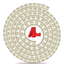 Noveau NSFZ16IY0105 SAFE-T 1ST 1.5 mtr Virgin HDPE Ivory Cable Wire Zipper-image-98