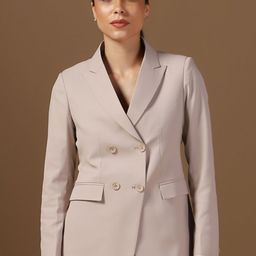 TAHVO Women Double-Breasted Blazer-image-85
