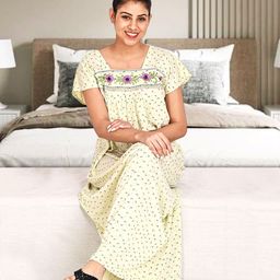 For You For Me Embroidered Maxi Nightdress-image-97