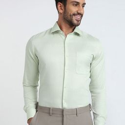 Raymond Pure CottonContemporary Fit Cutaway Collar Formal Shirt-image-33