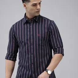 U.S. Polo Assn. Pure Cotton Tailored Fit Striped Casual Shirt-picture-5