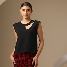 Chemistry Cut-Out Embellished Top-image-68
