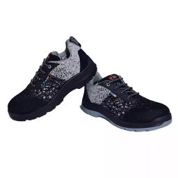 HIGHLITE Steel Toe Safety Shoes Single Density PU Sole Black & Grey UK 6, HL-2102 SD-image-27