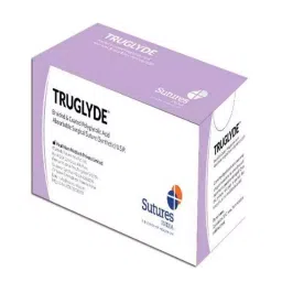 Truglyde 12 Foils 1 USP 180 cm Fast Absorbing Synthetic Suture without Needle Box S 2615MDT-image-2