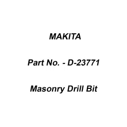 Makita 6.35 mm (1/4 inch) Hex Shank Masonry Drill Bit Size 3-80, D-23771-34