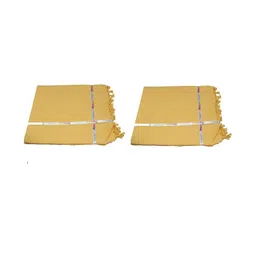 VANISHREE WORLD Yellow Cotton Single Bed Blanket-image-25