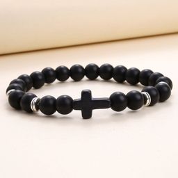 SALTY Set Of 2 Near God Volcanic Rock Band Wraparound Bracelet for Men and Boys-38