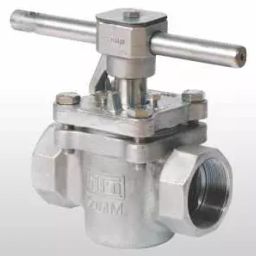 Aira GLS Hand lever Operated2Way Plug Valve Screwed - Bsp 12.7 mm (1/2 Inch) ( Body CF8, Plug CF8)-25