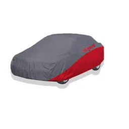 Elegant Grey & Red Water Resistant Car Body Cover for Mercedes C 220-image-61