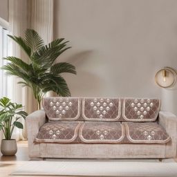 BREVARD Brown Embroidered Other Sofa Cover-image-95