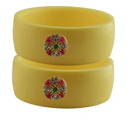 Vidhya Kangan Multi-Coloured Brass Bangles-image-66