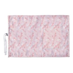 Right Gifting Digital Printed Satin Fabric Kids Meal Mat With Pocket For Cutleries - Pink-14
