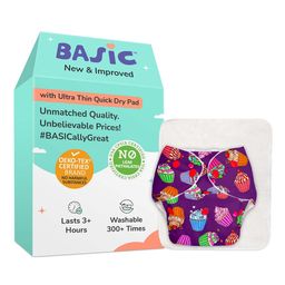 Superbottoms BASIC Washable & Reusable Cloth Diapers, Quick dry high absorption Diapers for Baby (3m-3y)-22