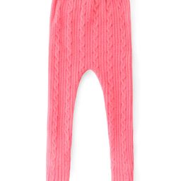 Babyhug Knitted Footed Leggings With Cable Knit Design - Pink-image-76