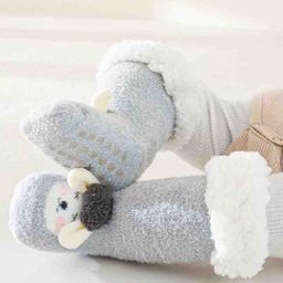 Kidofash Wool Animal Embroidery Socks-Grey-image-73