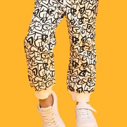 Anthrilo Fleece Full Sleeves Heart Printed Warm Jogger - White-picture-15