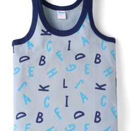Tango Single Jersey Knit Sleeveless Sando Vest With Alphabet Print - Light Blue-picture-18