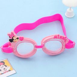 Disney by Yellow BeeMinnie Mouse Swimming Goggles with 3D Cute Heart Design for Girls- 1 Piece, Pink-26