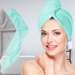 Fezora Grey & Sea Green 2 500 GSM Bath Towel-image-43