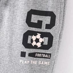 Lazy Bones Sinker Full Length Track Pant with Text Print - Dark Grey image 3
