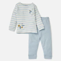 Juniors by Babyshop Girls Striped T-shirt with Pyjamas-image-23