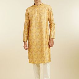 Diwas by Manyavar Floral Printed Mandarin Collar Straight Kurta-image-96