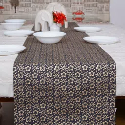 Ratan Cart Mauve Printed Table Runner-11