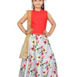BAESD Girls Ready to Wear Lehenga & Blouse With Dupatta-image-21