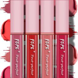 FOPE Pout Perfect Set Of 4 Long Lasting Matte Liquid Lipstick - 4ml Each -03-04-07-08-72