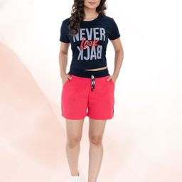 StyleAOne Printed Pure Cotton T-Shirt With Shorts-picture-30