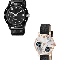 Miss Perfect Unisex Pack of 2 Dial & Straps Analogue Watch LJ292-picture-43