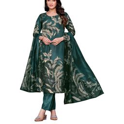 PARVOTSAV Green Cotton Blend Kurta Sets-image-48