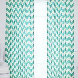 Dekor World Multicoloured Set of 2 Sheer Door Curtain-55