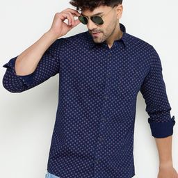 Duke Men Slim Fit Opaque Printed Casual Shirt-image-87
