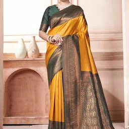 Mitera Woven Design Zari Kanjeevaram Saree-image-97