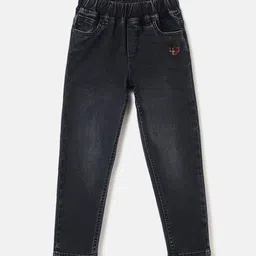 Blue Giraffe Boys Tapered Washed Balloon Fit Stretchable Jeans-image-16